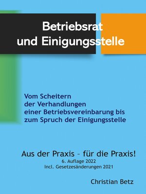 cover image of Betriebsrat und Einigungsstelle